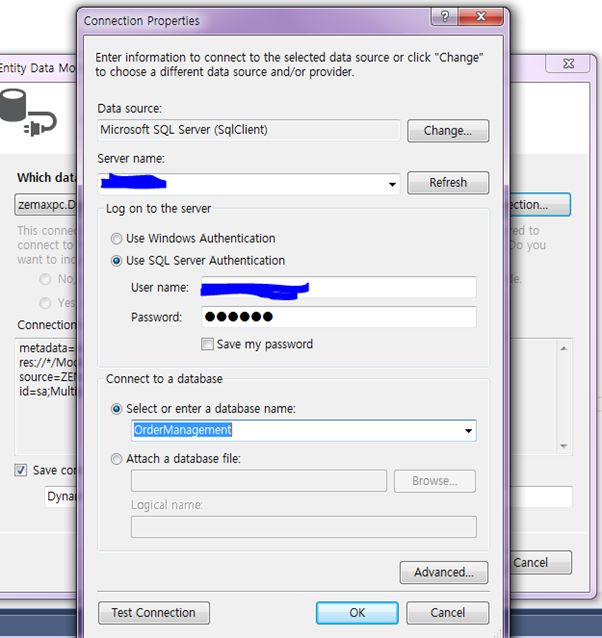 connection properties